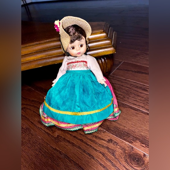 Vintage Madame Alexander Italian Doll Italy Costume Embroidery 1962 - Picture 9 of 12